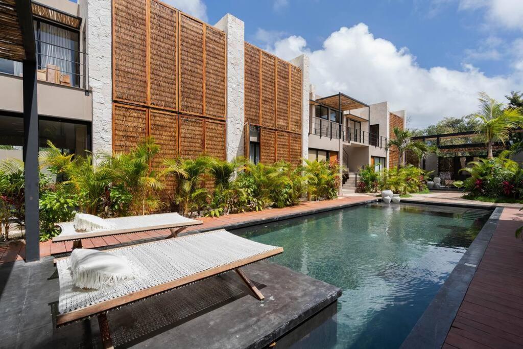 Lujoso Departamento Boho-Chic Con Alberca Privada Apartment Tulum Ngoại thất bức ảnh