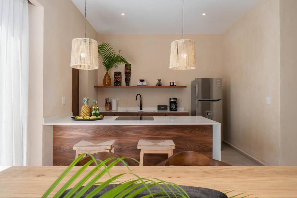 Lujoso Departamento Boho-Chic Con Alberca Privada Apartment Tulum Ngoại thất bức ảnh